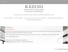 Tablet Screenshot of praxisklinik-kaeding.de